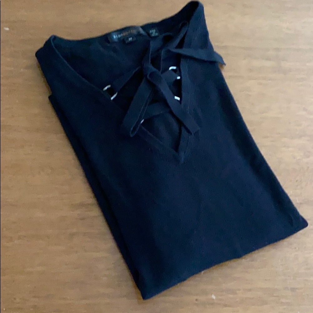 BCBGMaxazria Silk knit Top